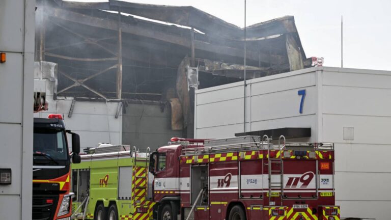 Fire at South Korea battery plant kills at least 16