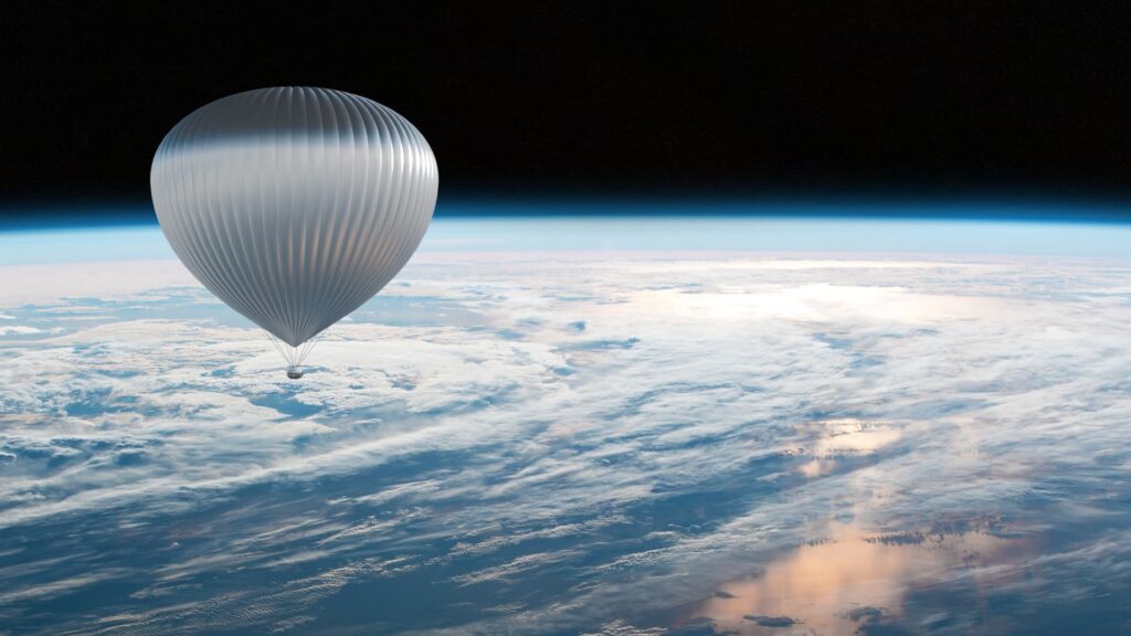 Balloons to hoist tourists 100000 feet into the stratosphere