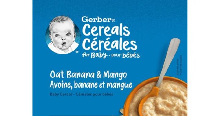 Another baby cereal is being recalled in Canada over Cronobacter