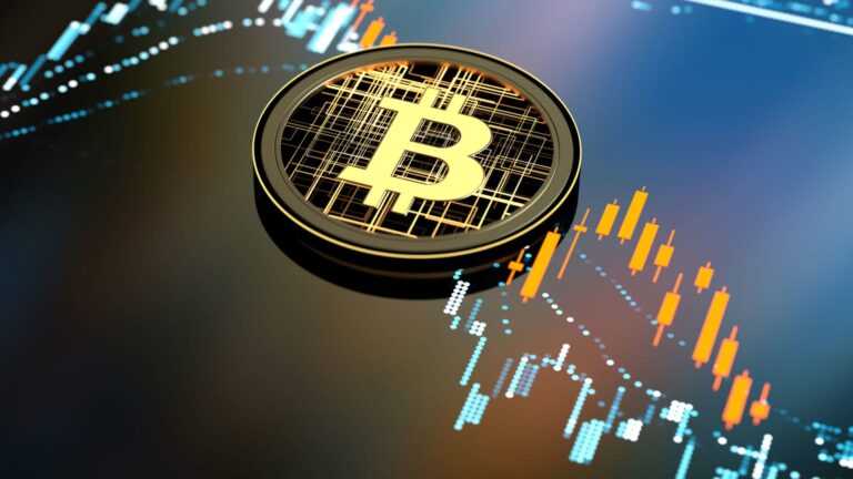 Bitcoin overnight sell off takes it below 56000 before stabilizing