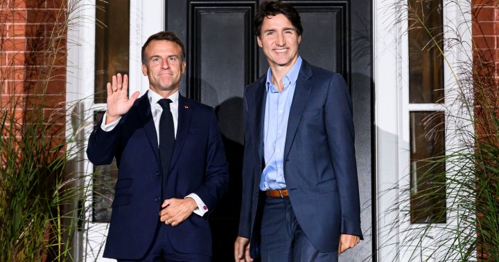 Trudeau meets Macron as French leader visits Canada National