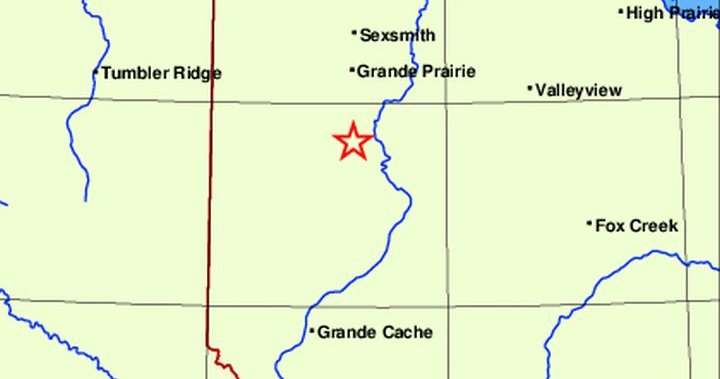 Officials confirm earthquake in northern Alberta on Thursday no reports