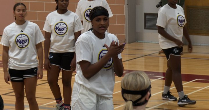 Aaliyah Edwards inspires young athletes at basketball camp in Kingston