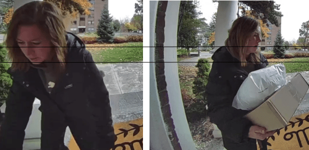 Belleville police seek suspect in doorstep parcel theft Kingston