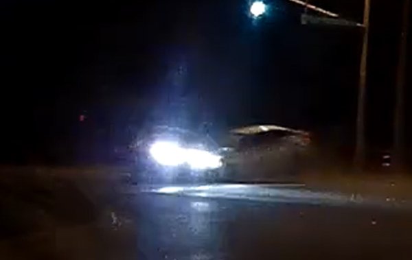 Ontario police share video of rock thrown at moving car